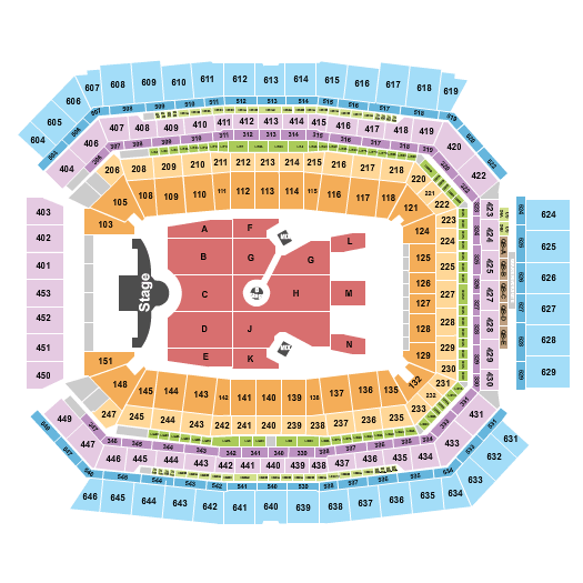 Lucas Oil Stadium Ed Sheeran Seating Chart